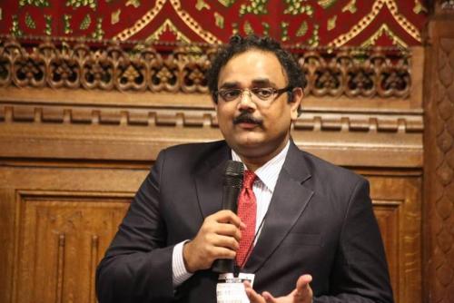 Our MD & CEO Dr J Vijay Venkatraman addressing the UK South India Business Meet 2015 in the UK Parliament