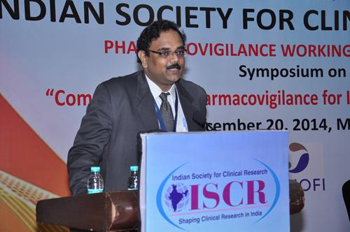 Our MD & CEO Dr J Vijay Venkatraman delivers the welcome address during the symposium 'Comprehensive Pharmacovigilance for India - The Road Ahead'